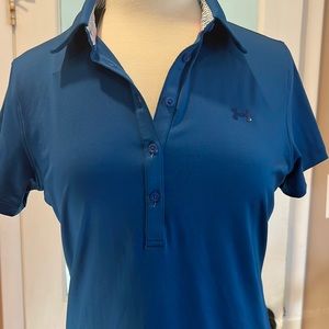 Blue Under Armour Short Sleeve Polo